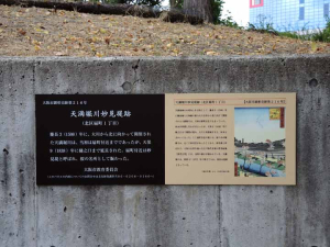 天満堀川妙見堤跡ds 天満堀川妙見堤跡ds